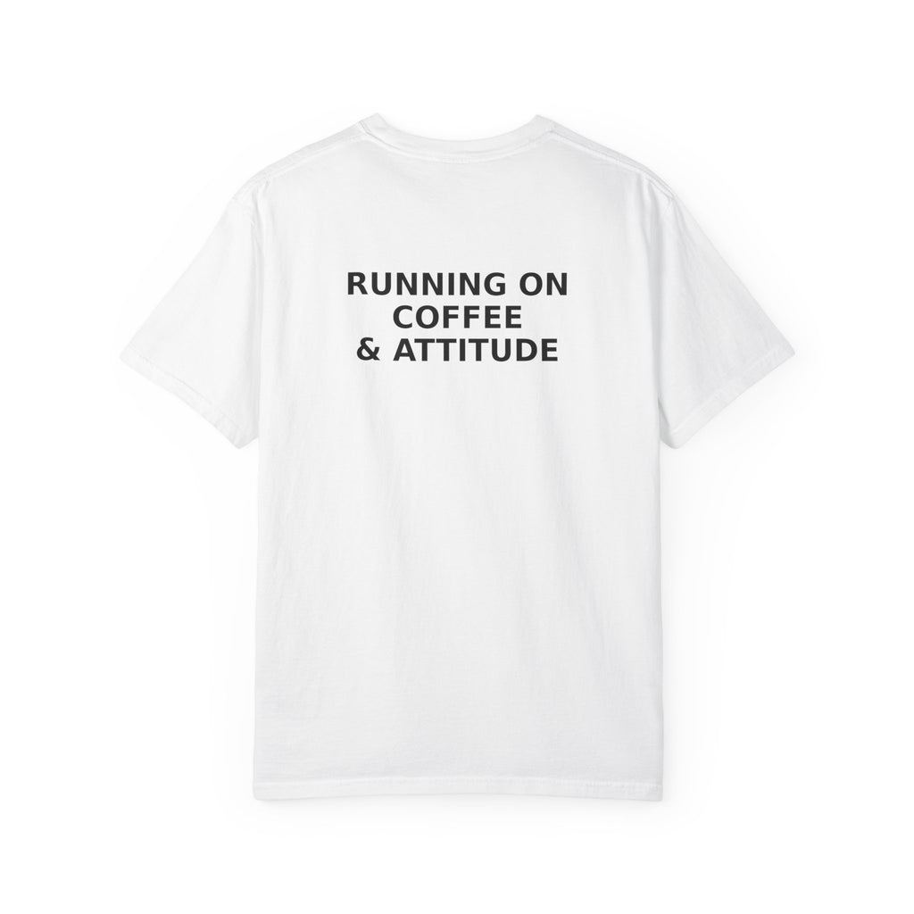 Running on Coffee & Attitude | Funny Coffee Quote Apparel & Gifts