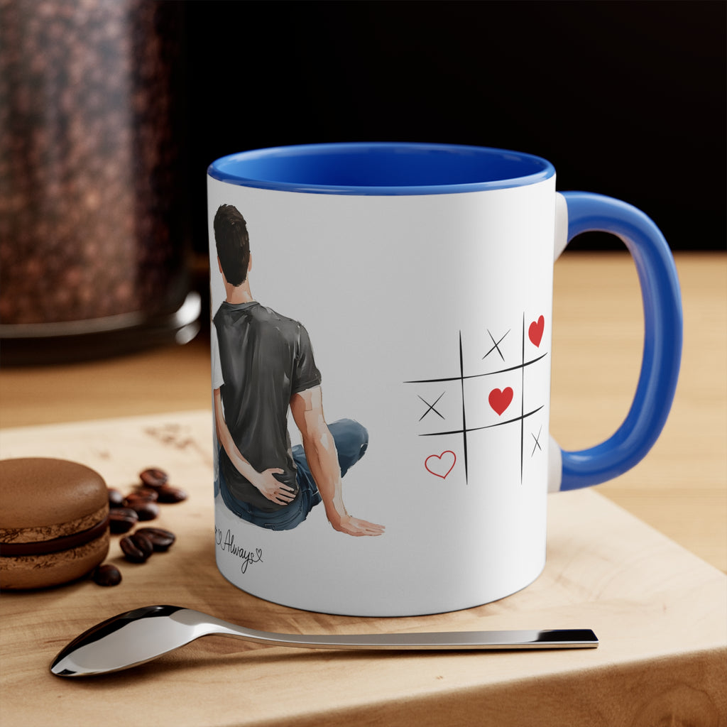 Love Quote Ceramic Mug, 11oz - Warmth and Love Couple Gift