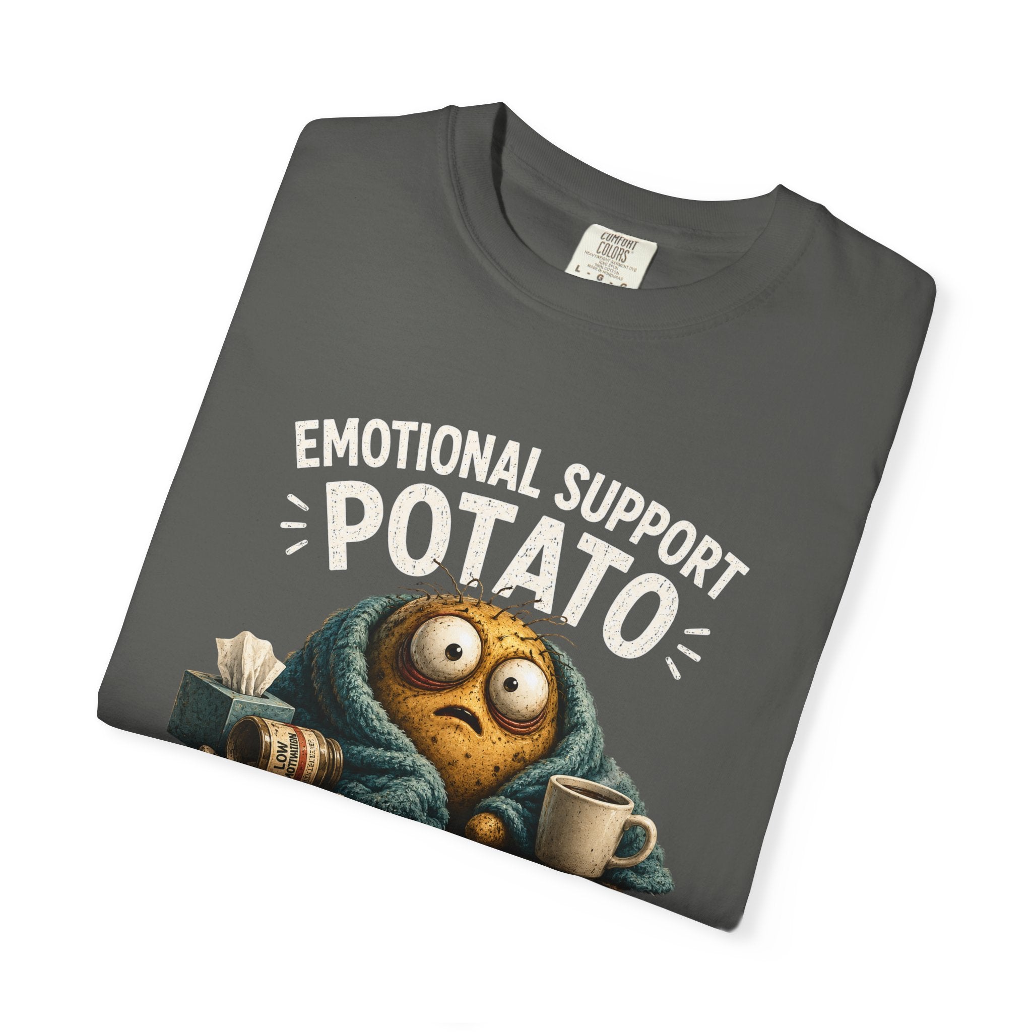 Emotional Support Potato T-Shirt — 'Doing My Best' Funny Comfort Tee