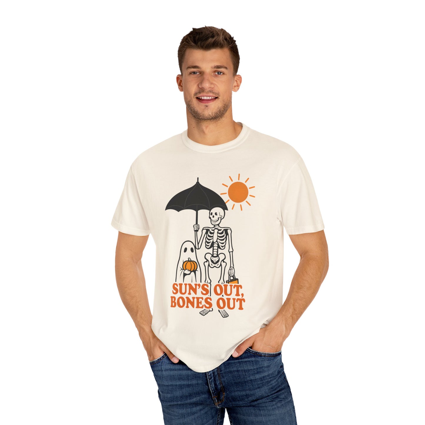 Fun Skeleton Graphic Tee for Halloween, Sun's Out Bones Out Shirt, Unisex T-Shirt, Perfect for Fall Celebrations, Spooky Season [...]
