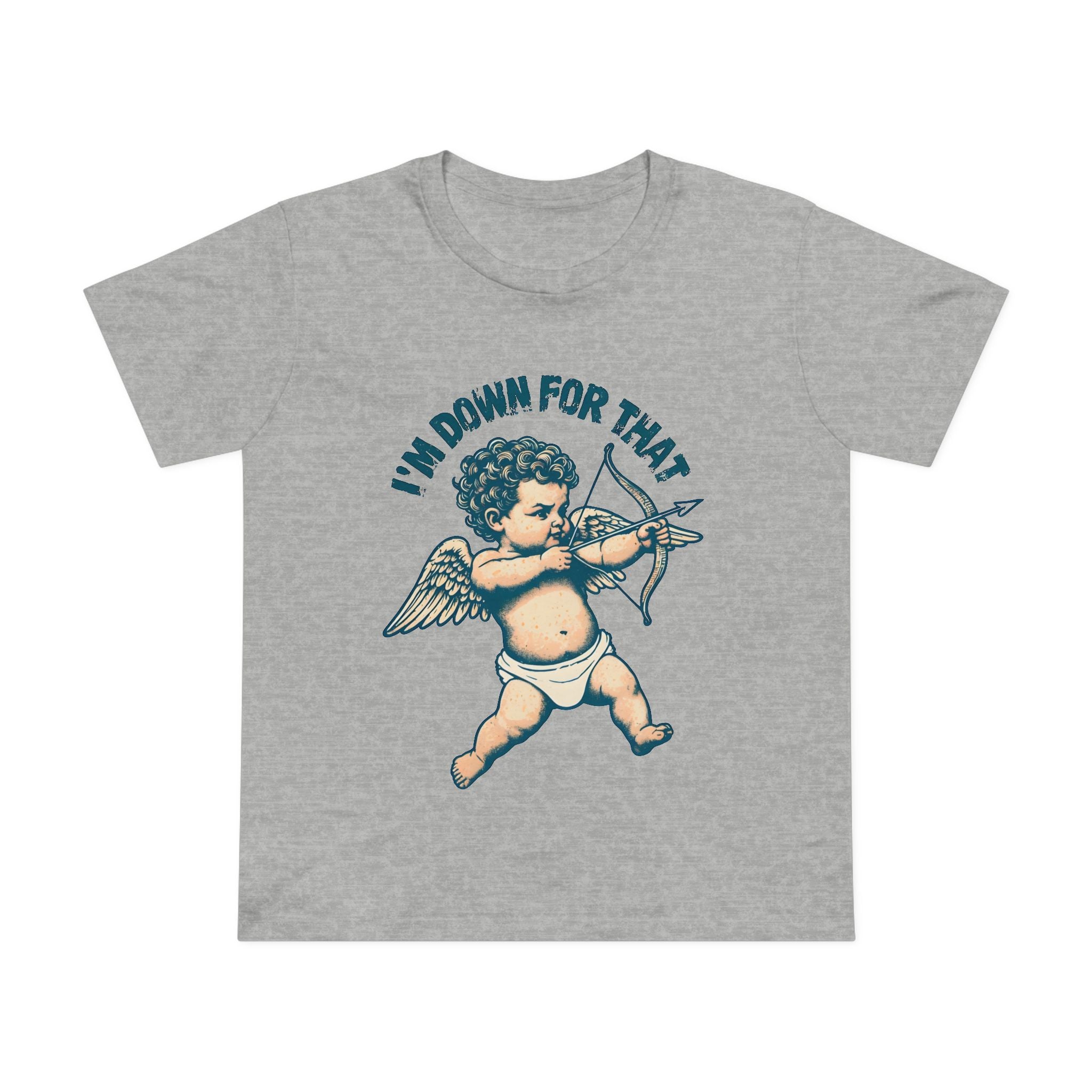 Maple Tee, Valentines Day Women's, Cupid Graphic, Cute Valentines Tee