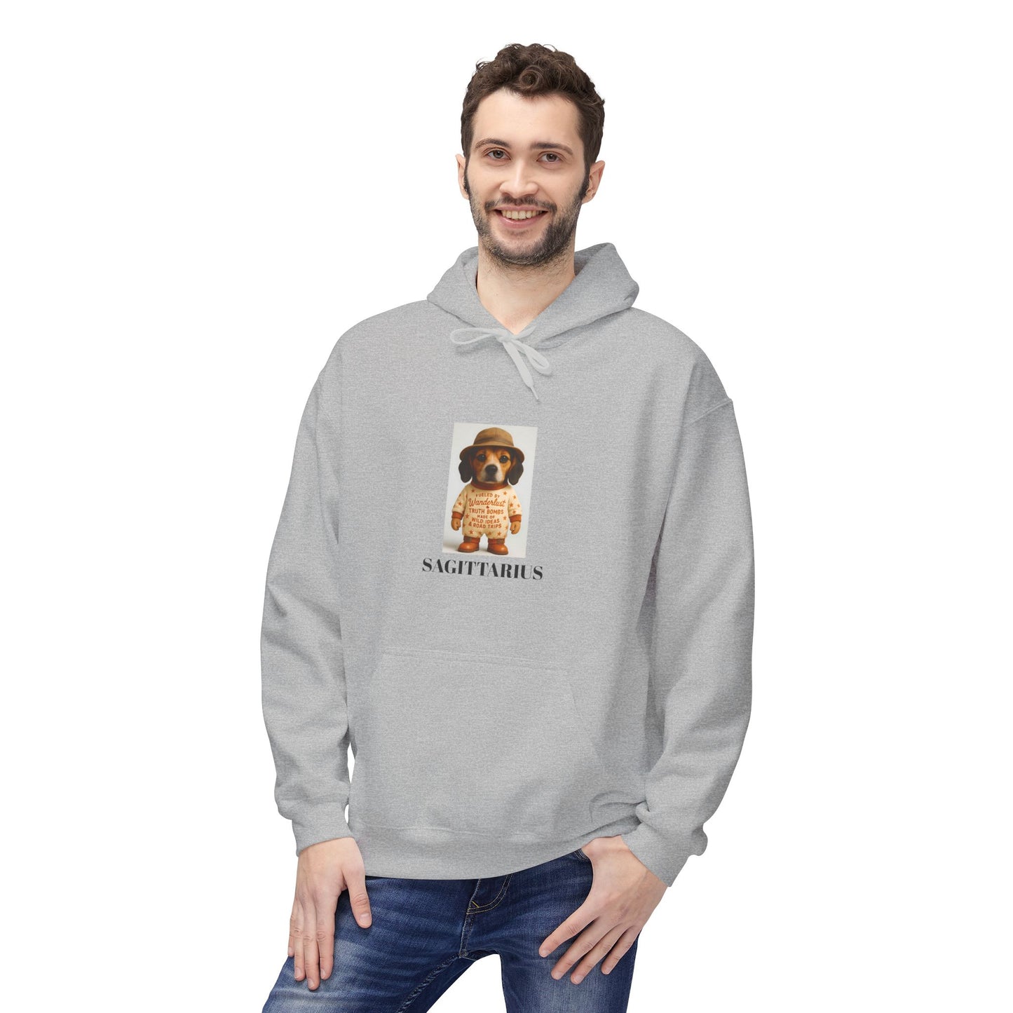 Sagittarius Wanderlust Hoodie, Dog Explorer Sweatshirt