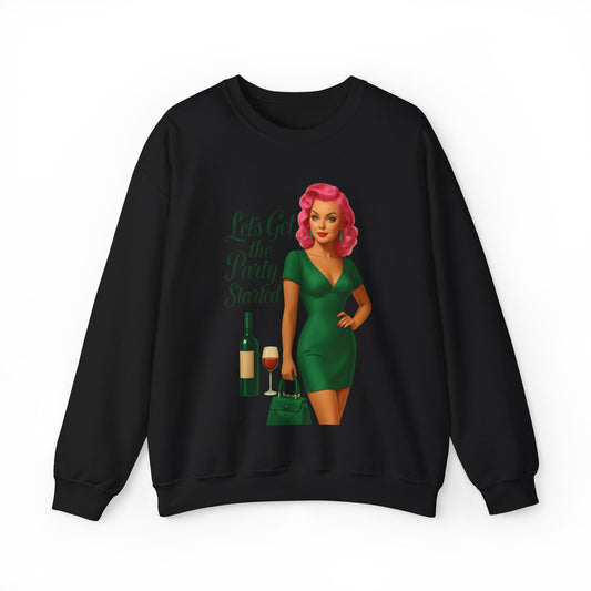 Let's Get the Party Started Unique Sweatshirt Design
