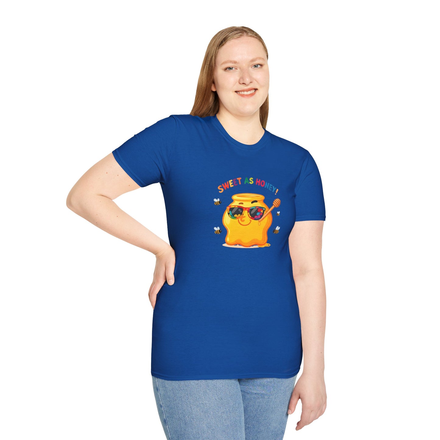 Sweet as Honey Unisex T-Shirt - Cute Graphic Tee, Casual Wear, Gift for Friends, Summer Fashion, Bee Lovers Gift