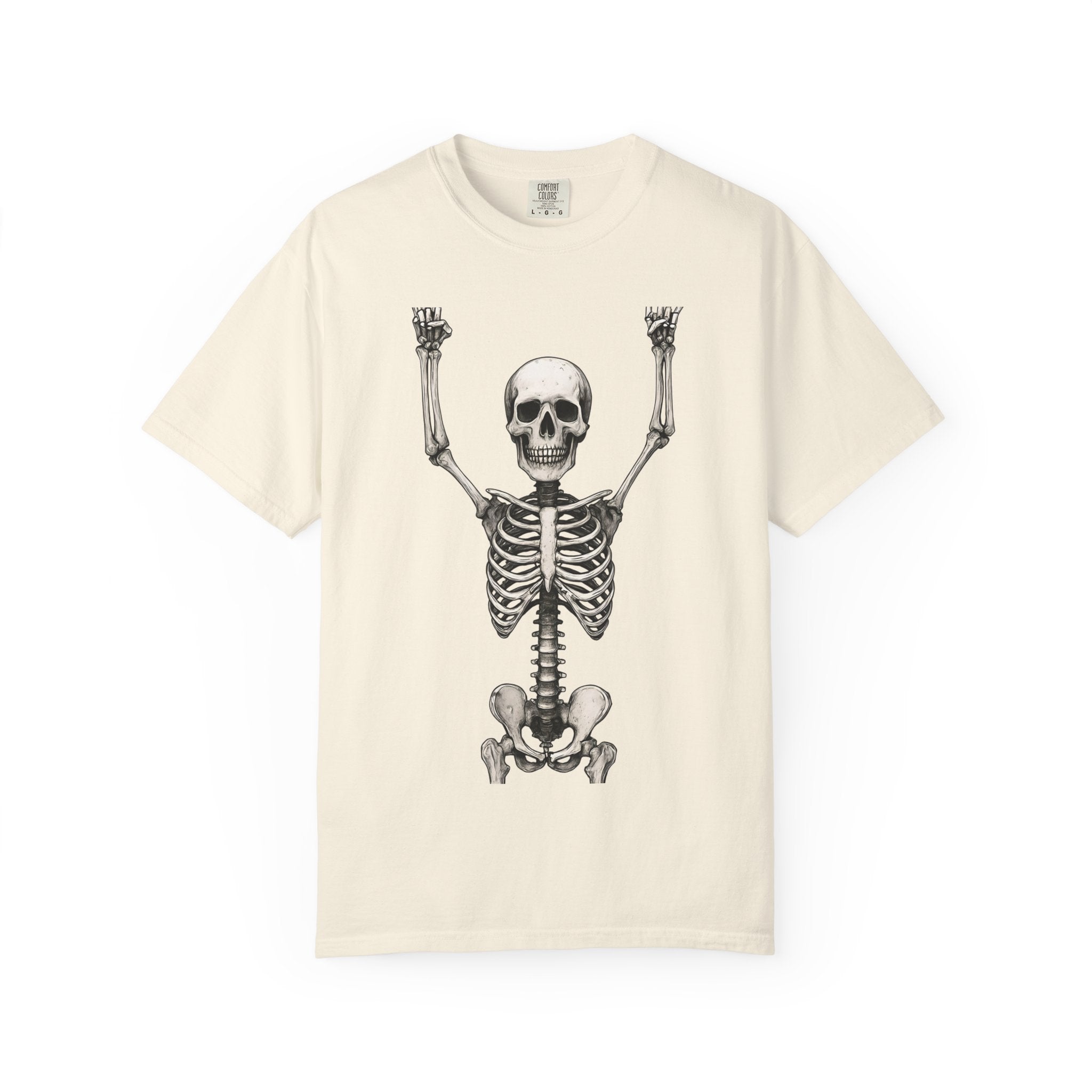 Hands Up, Vintage T-Shirt Skeleton Unisex Graphic