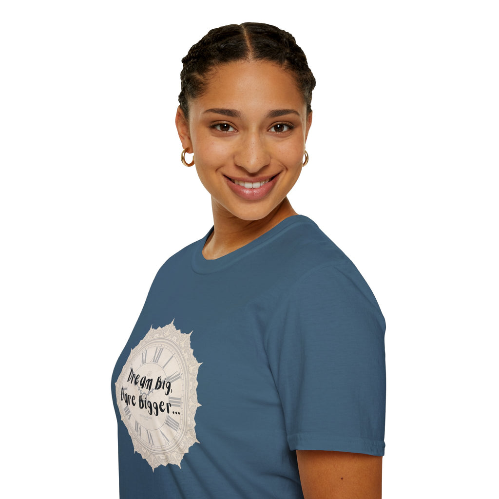 T-Shirt Inspirational Tee for Motivation, Dream Big, Gift for Dreamers, Casual Wear