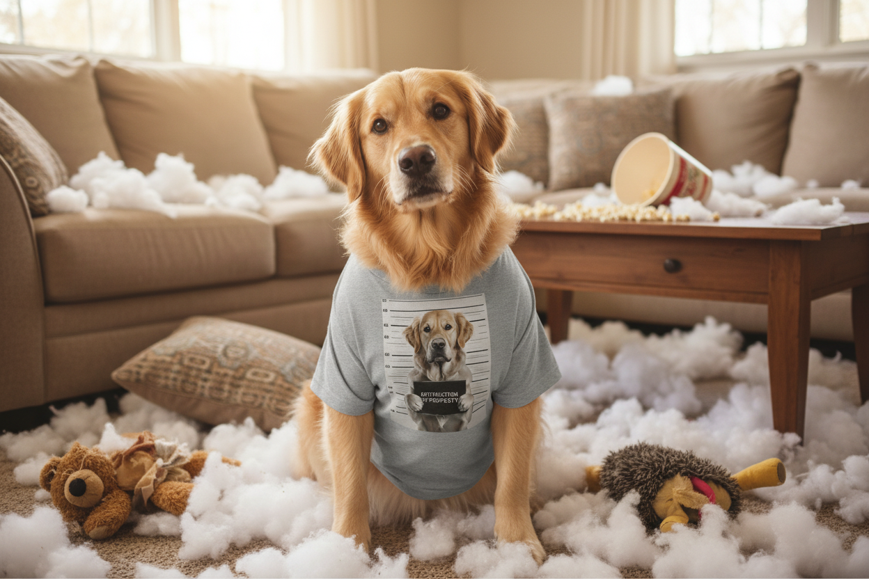 Playful Dog Mugshot Tee for Animal Lovers, Funny Shirt, Gift for Dog Moms, Pet Lovers Apparel, Cute Cotton Tee