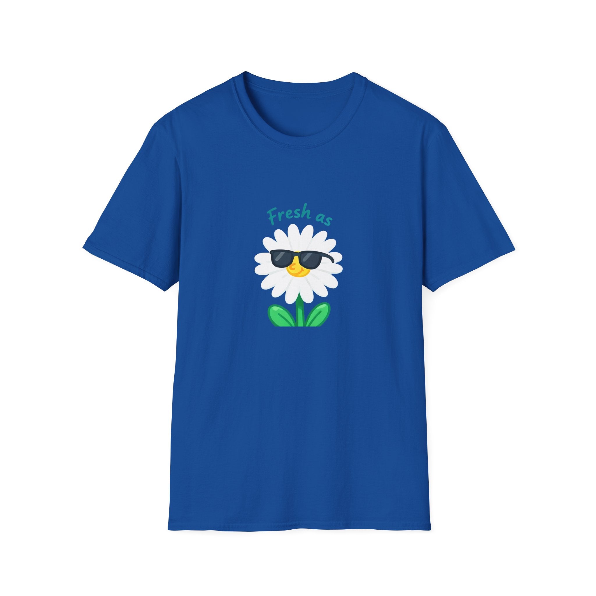 Fresh as a Daisy Unisex Softstyle T-Shirt, Floral Tee, Comfort Wear, Gift for Friends