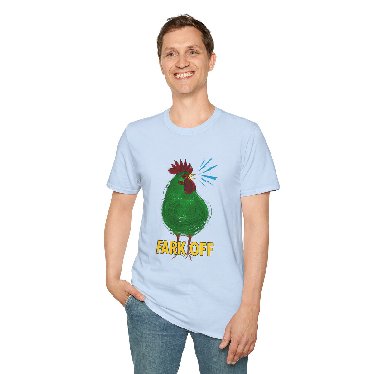 Funny Chicken Graphic T-Shirt, Humor Tee, Farm-Inspired Apparel