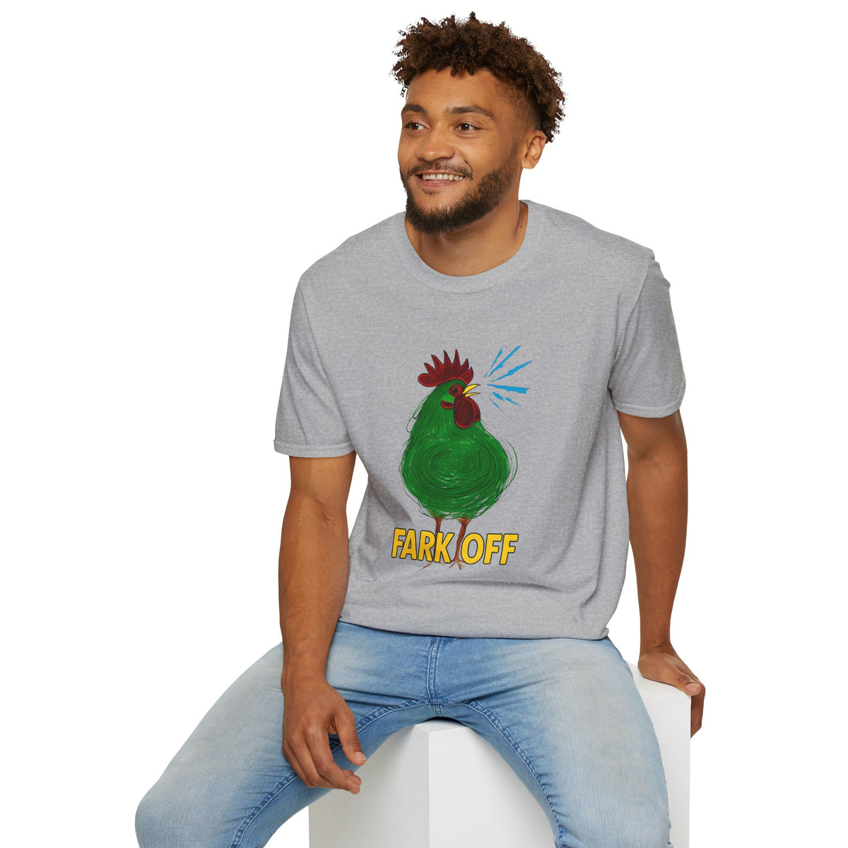 Funny Chicken Graphic T-Shirt, Humor Tee, Farm-Inspired Apparel
