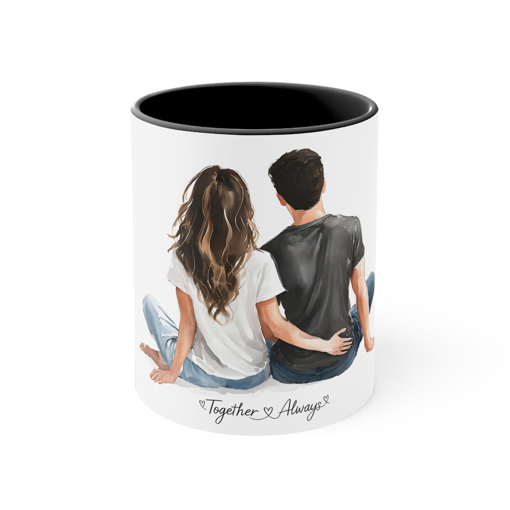 Love Quote Ceramic Mug, 11oz - Warmth and Love Couple Gift