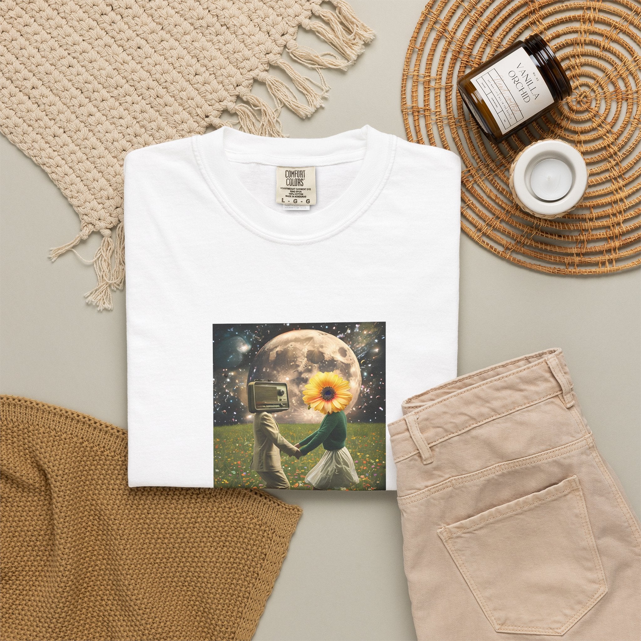 Whimsical Magic Women's Tee - Unique Cotton T-Shirt with Wild Nature Graphic, Perfect Witchy Gift