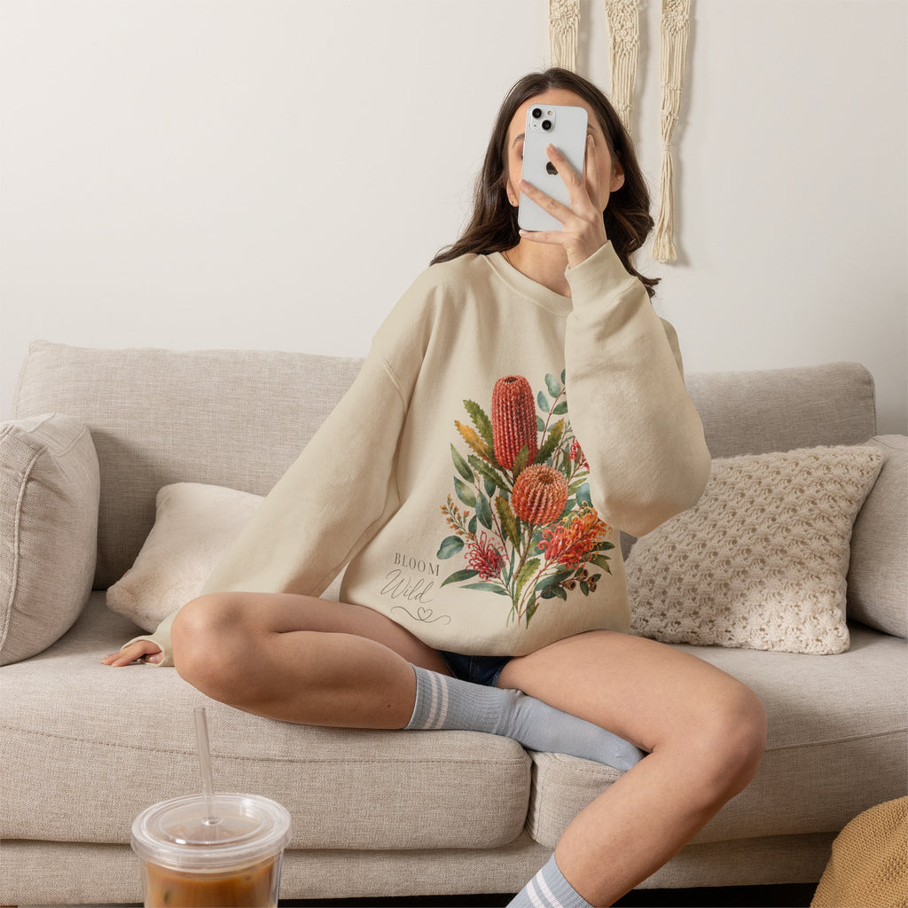 Bloom Wild Floral Crewneck Sweatshirt