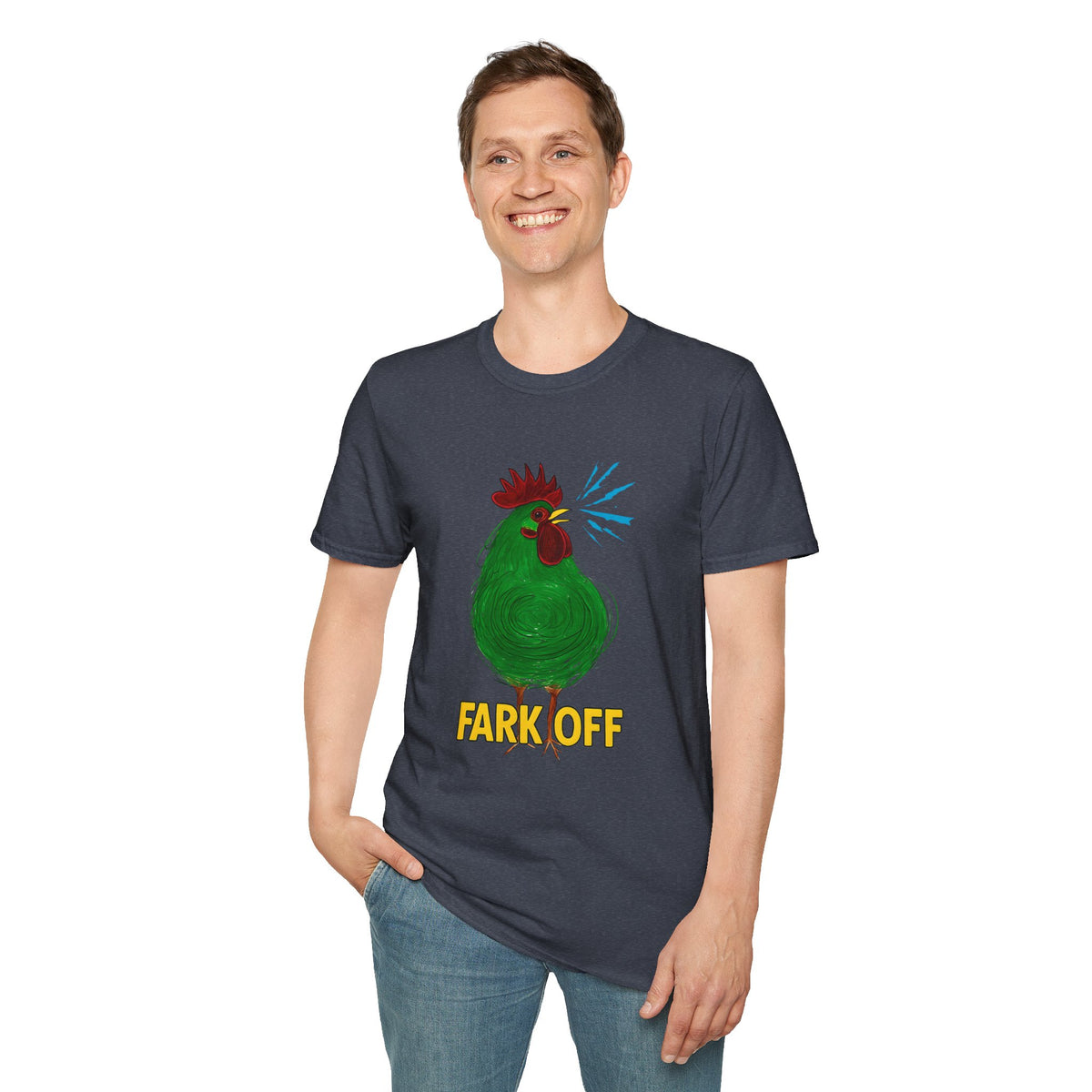 Funny Chicken Graphic T-Shirt, Humor Tee, Farm-Inspired Apparel