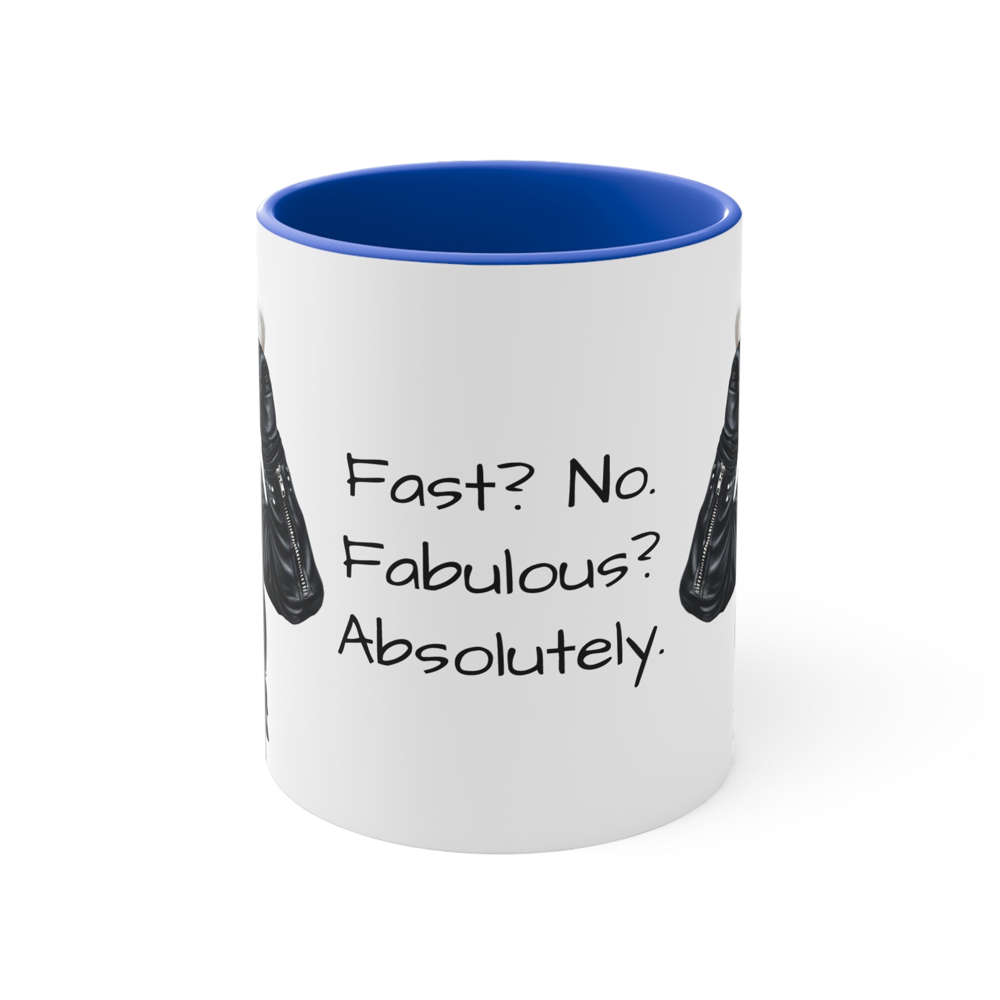 Labrador in a Motorbike Outfit Accent Mug I Feel the Need for Treats Fun Pet Lover Gift for Dog Moms & Dads