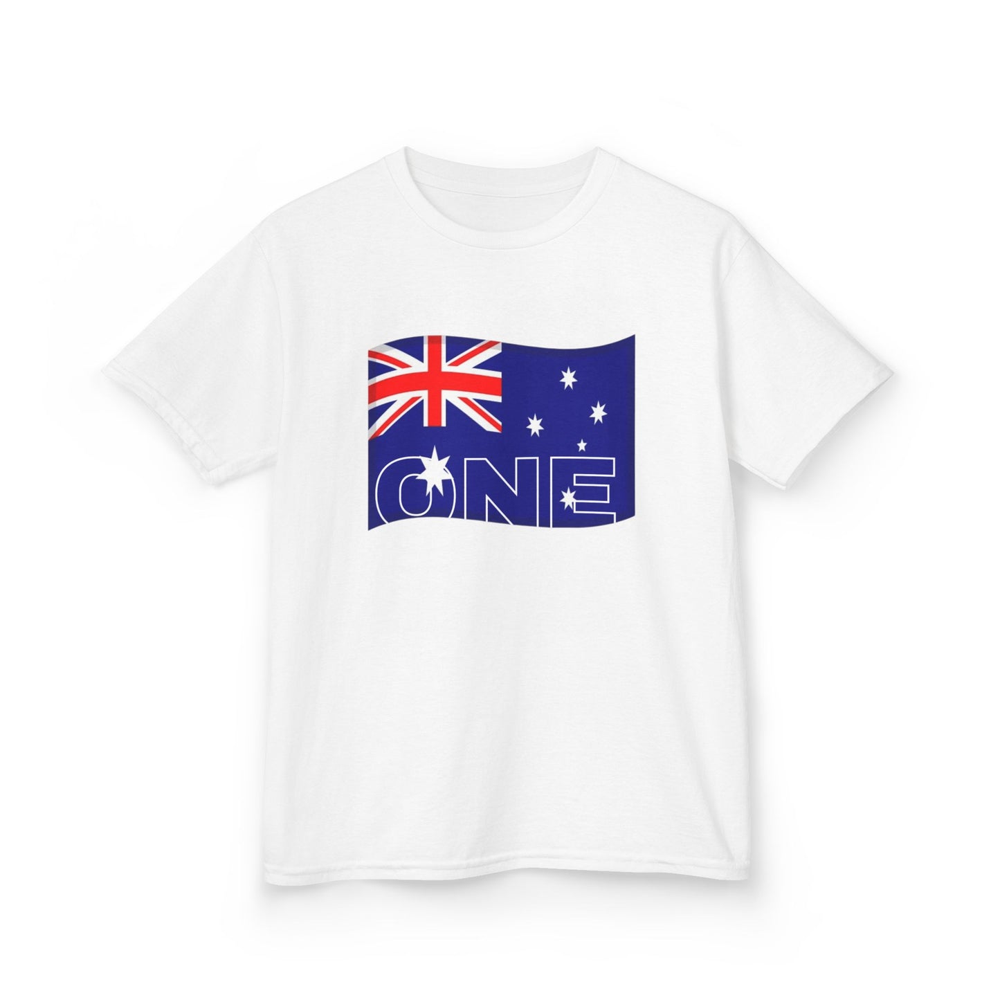 Kids Tee — Australian Flag "ONE" Design