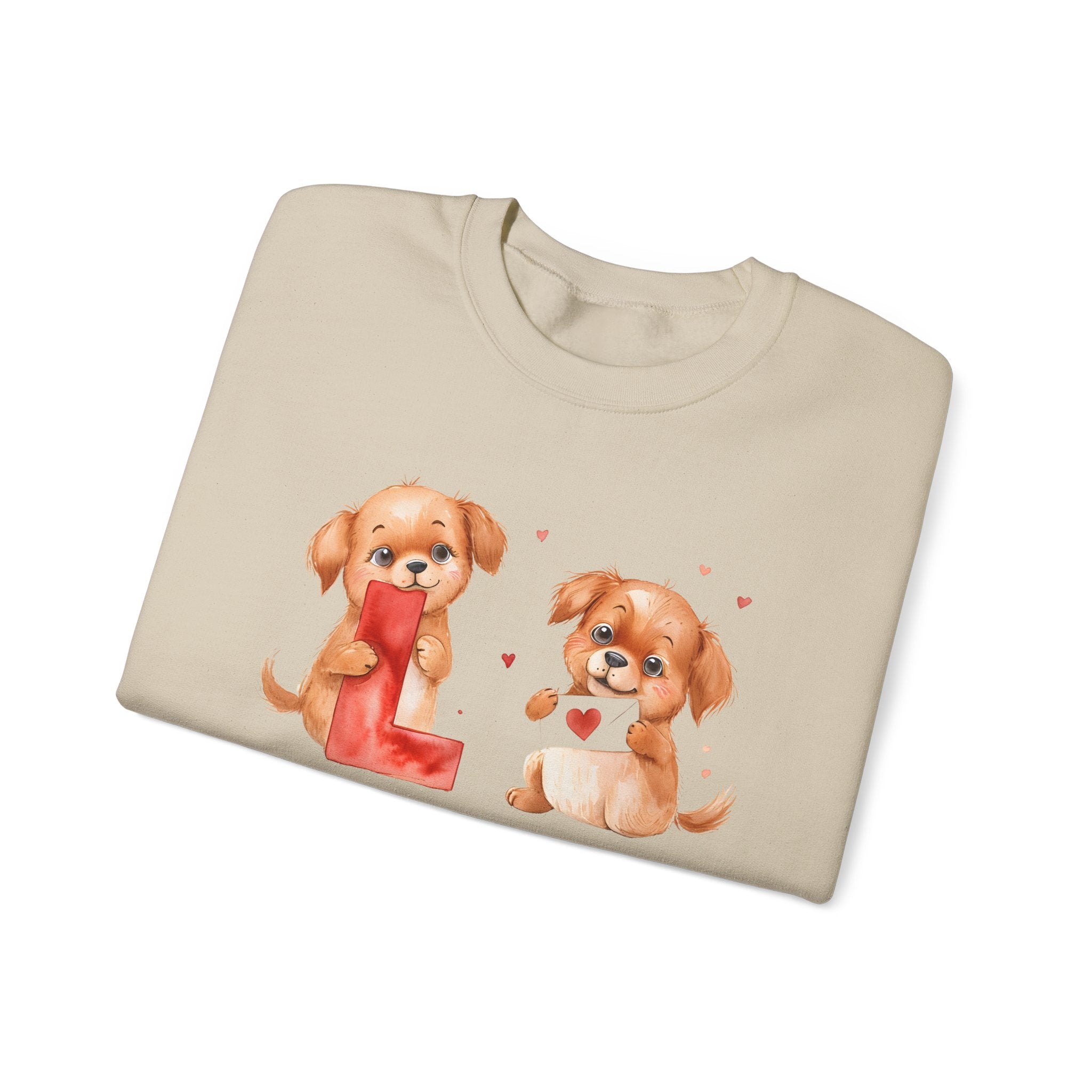 Unisex Heavy Blend Crewneck, Couple Matching Sweatshirts, Cute Dog Design - Love Day Gift, Valentine's Day Outfit, Gift for Him or Her