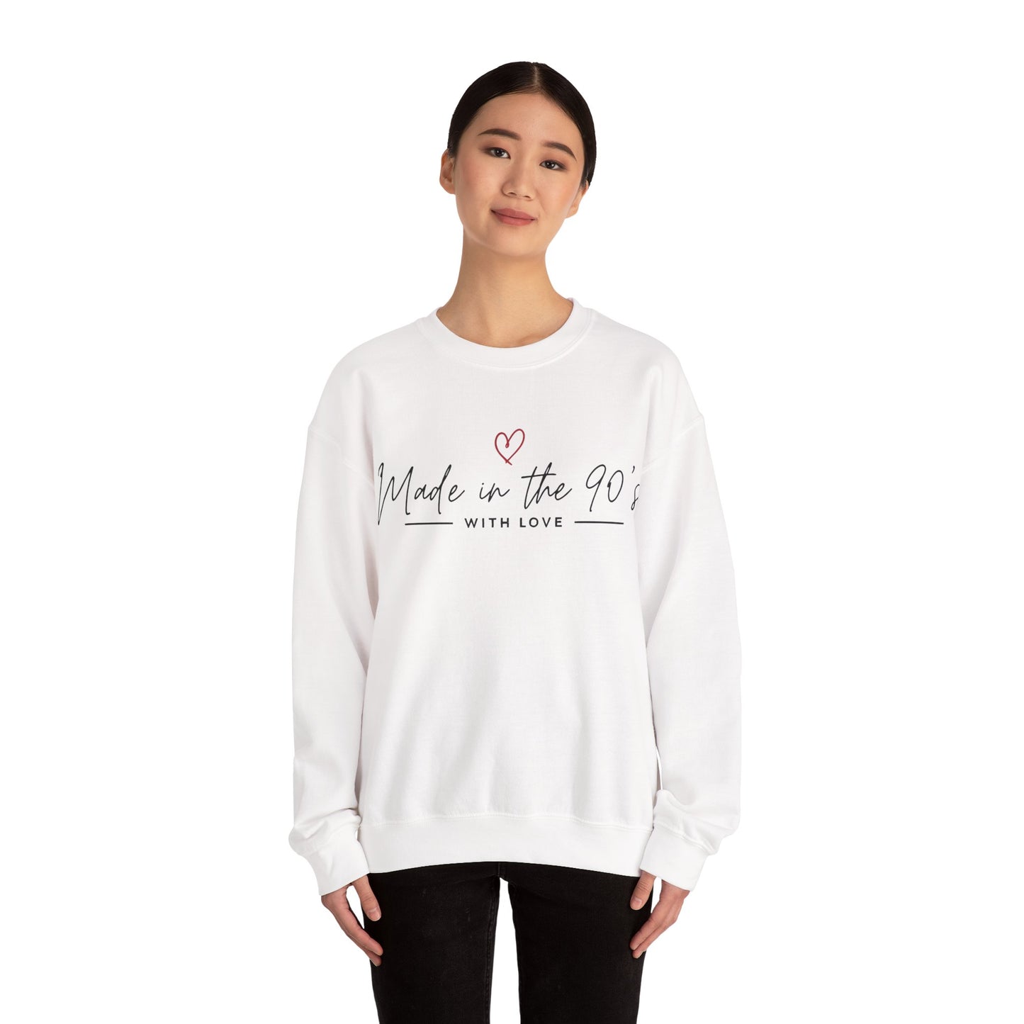 Made in the 90's Unisex Heavy Blend™ Crewneck Sweatshirt - Made in the 90's with love..