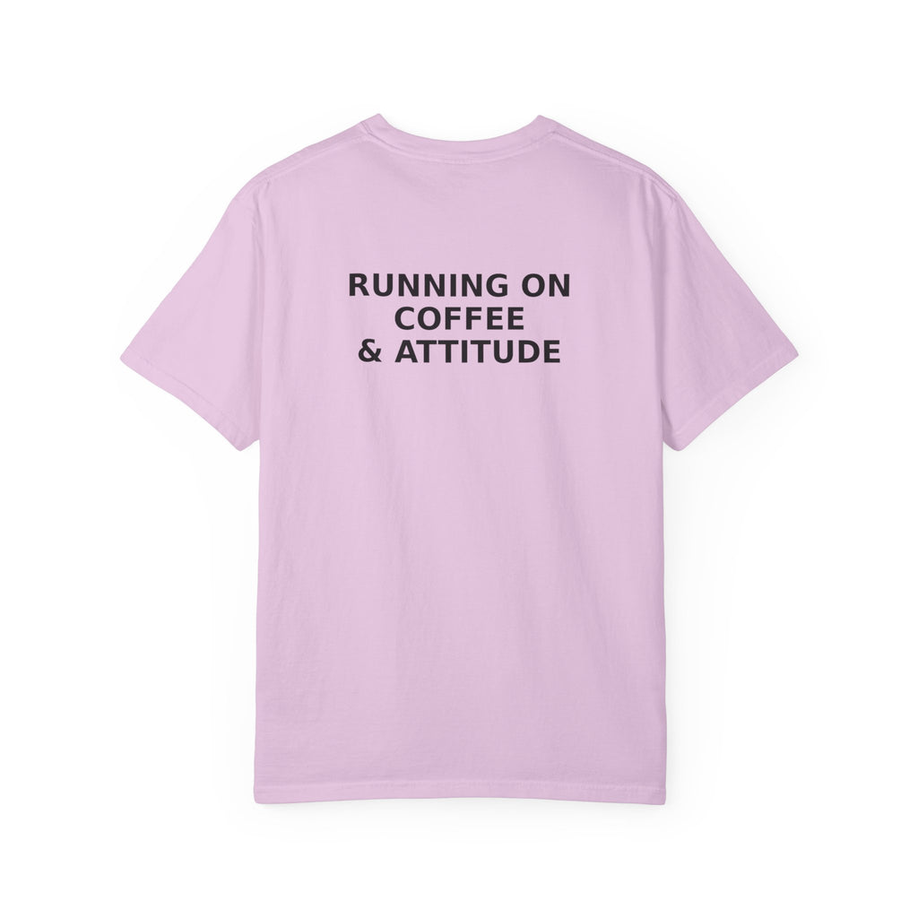 Running on Coffee & Attitude | Funny Coffee Quote Apparel & Gifts