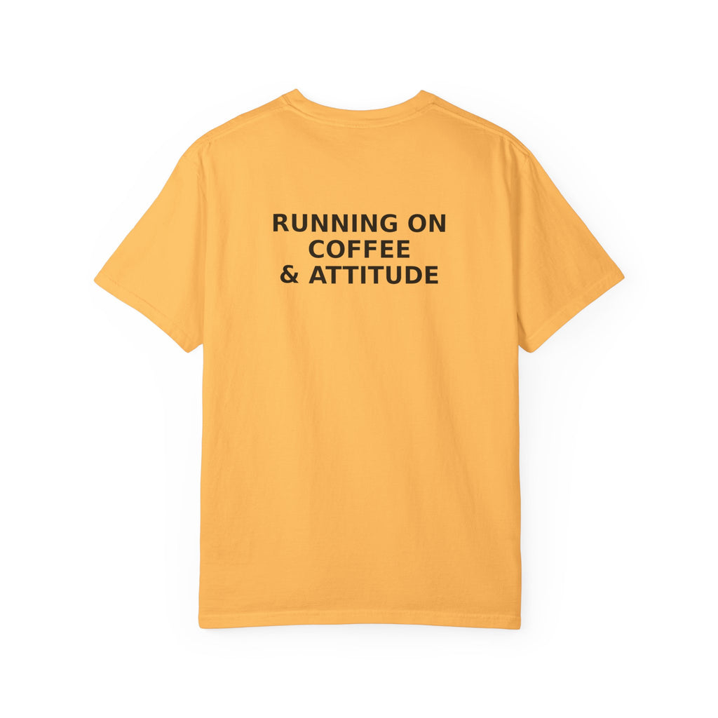 Running on Coffee & Attitude | Funny Coffee Quote Apparel & Gifts