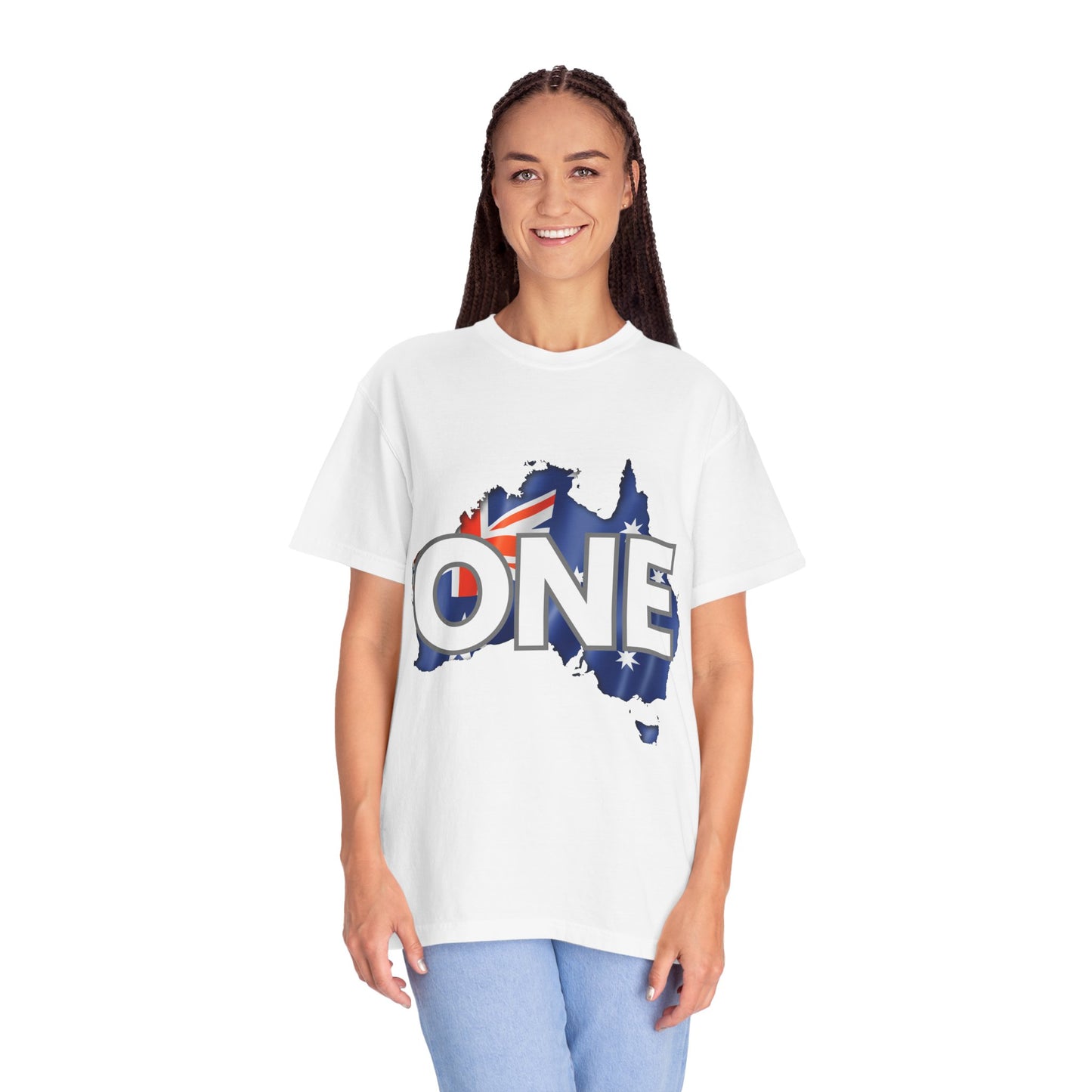 ONE Australia Unity T-Shirt — Aussie Flag Map Graphic Tee