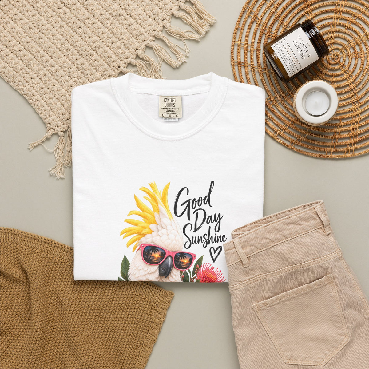 Good Day Sunshine Floral Cockatoo T-Shirt