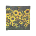 Lots of Sunflowers Poly Scarf — Lightweight Silk-Look Fashion Scarf