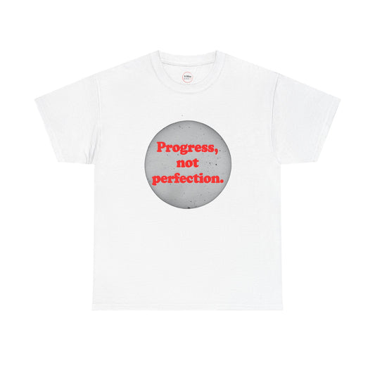 Mental Health, Progress Not Perfection Fun Design Unisex Gift Tee, Unisex T-Shirt, Graphic Shirt, Inspirational Quote Top, Casual Clothing
