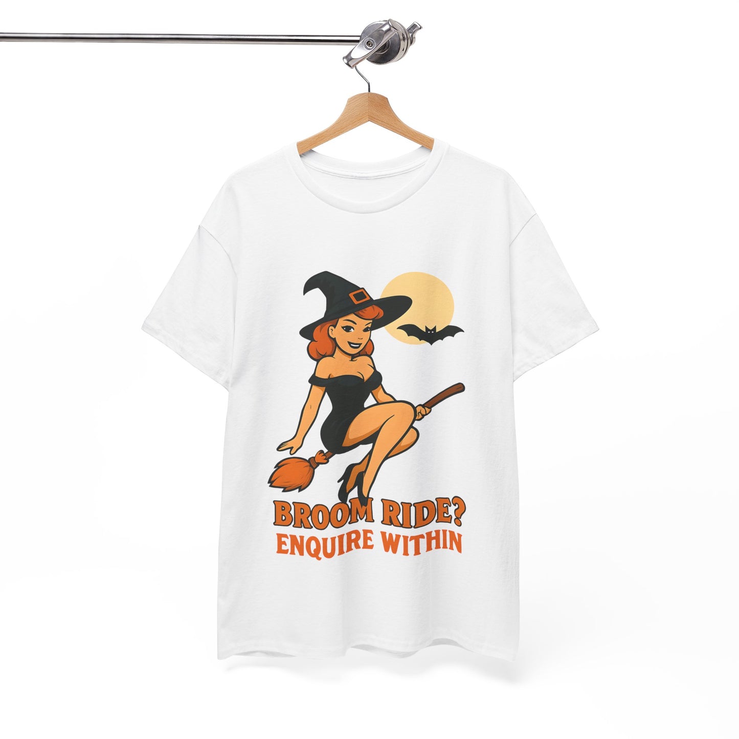 Halloween Witch Tee, Unisex Cotton T-Shirt, Spooky Apparel, Cute Halloween Shirt, Witchy Gifts, Fun Costume Top