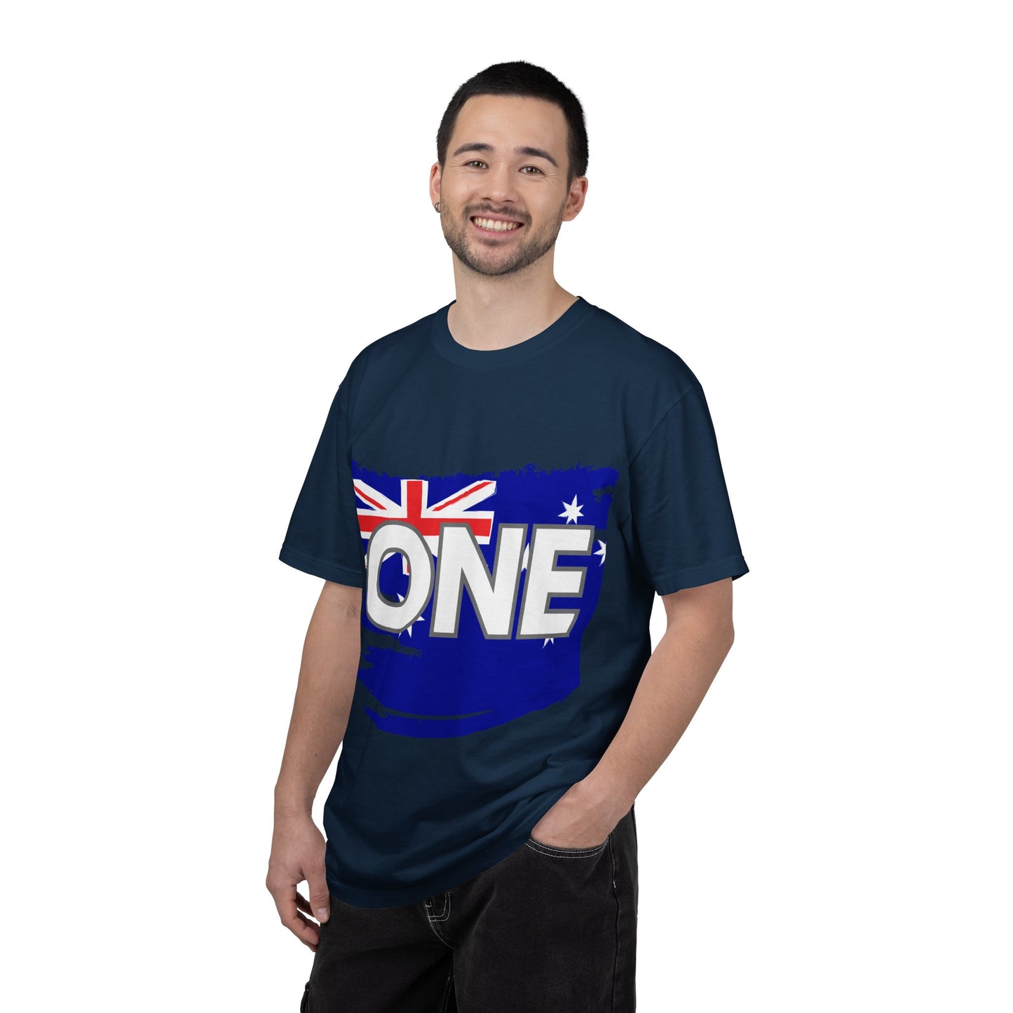 ONE Australia Unity T-Shirt — Aussie Torn Flag Map Graphic Tee
