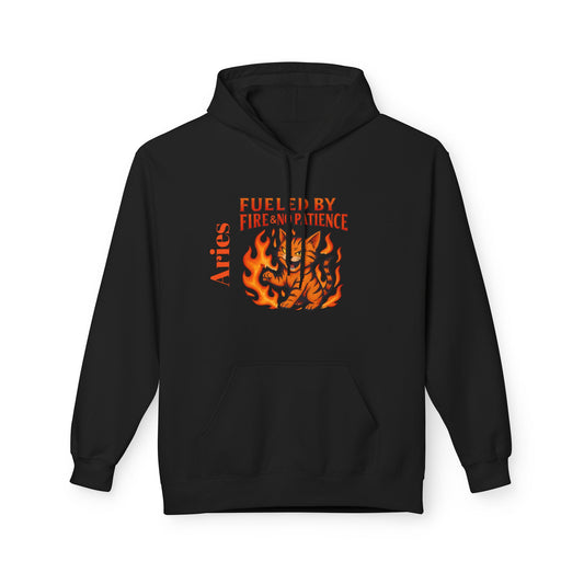 Aries Cat Fire Vibe Hoodie, Astrology Sweatshirt, Custom Zodiac Gift, Unisex Pullover, Birthday Celebration, Astrology Lover Hoodie