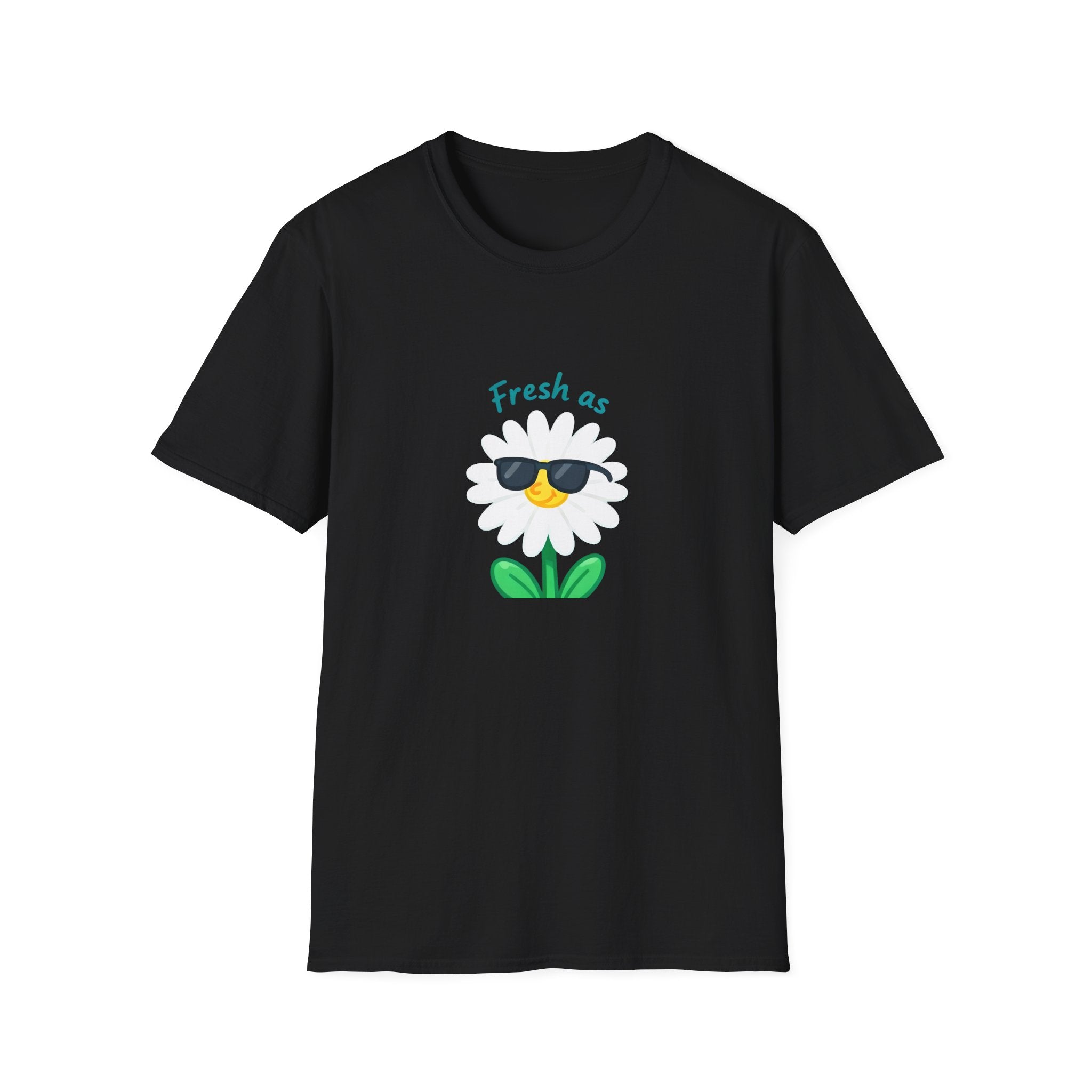 Fresh as a Daisy Unisex Softstyle T-Shirt, Floral Tee, Comfort Wear, Gift for Friends