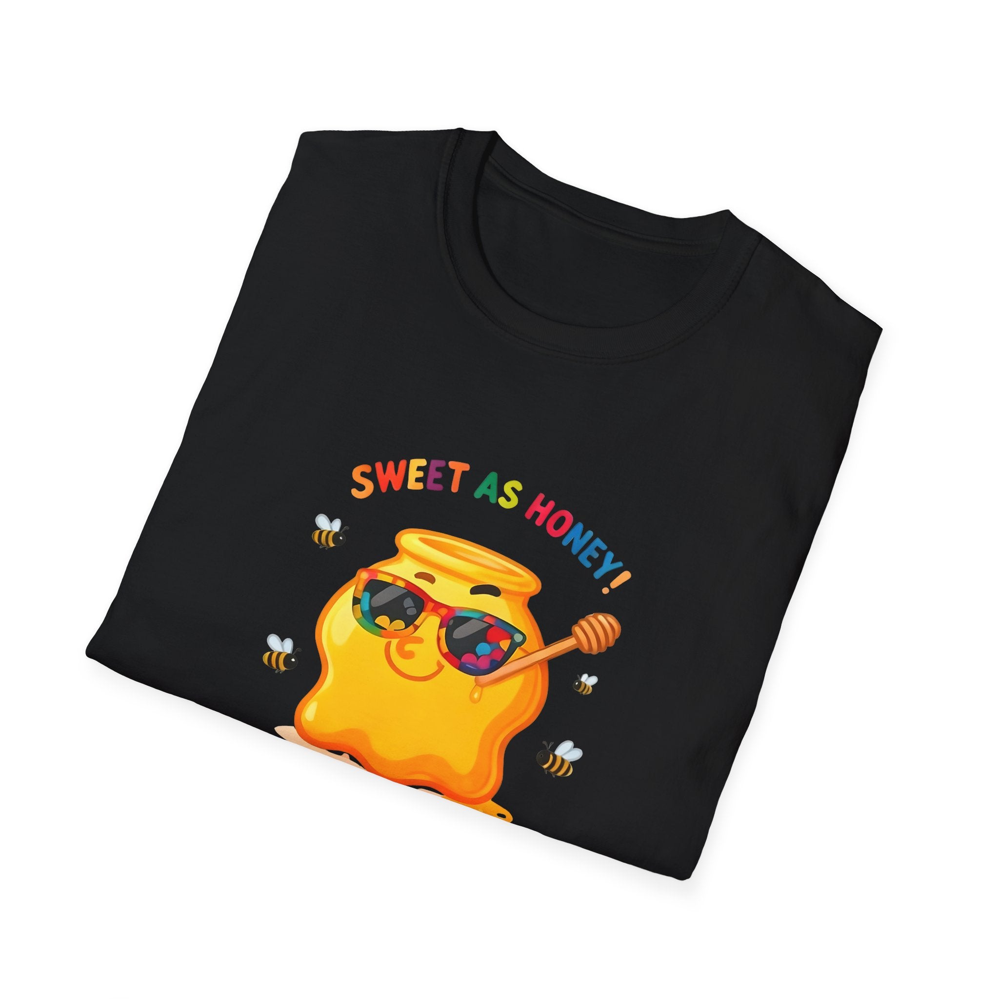 Sweet as Honey Unisex T-Shirt - Cute Graphic Tee, Casual Wear, Gift for Friends, Summer Fashion, Bee Lovers Gift