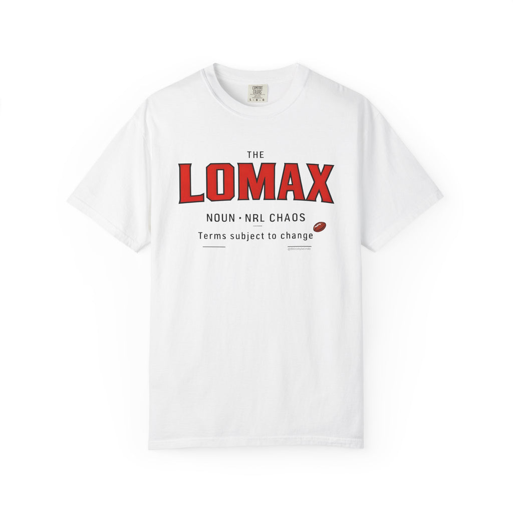 The Lomax Graphic T-Shirt — 'The Lomax' Sports Humour Tee with Definition Print
