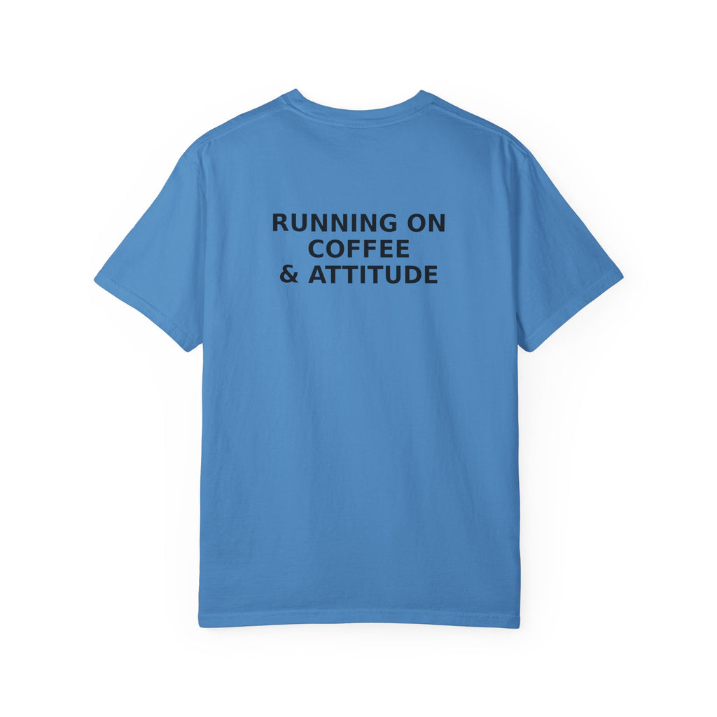 Running on Coffee & Attitude | Funny Coffee Quote Apparel & Gifts