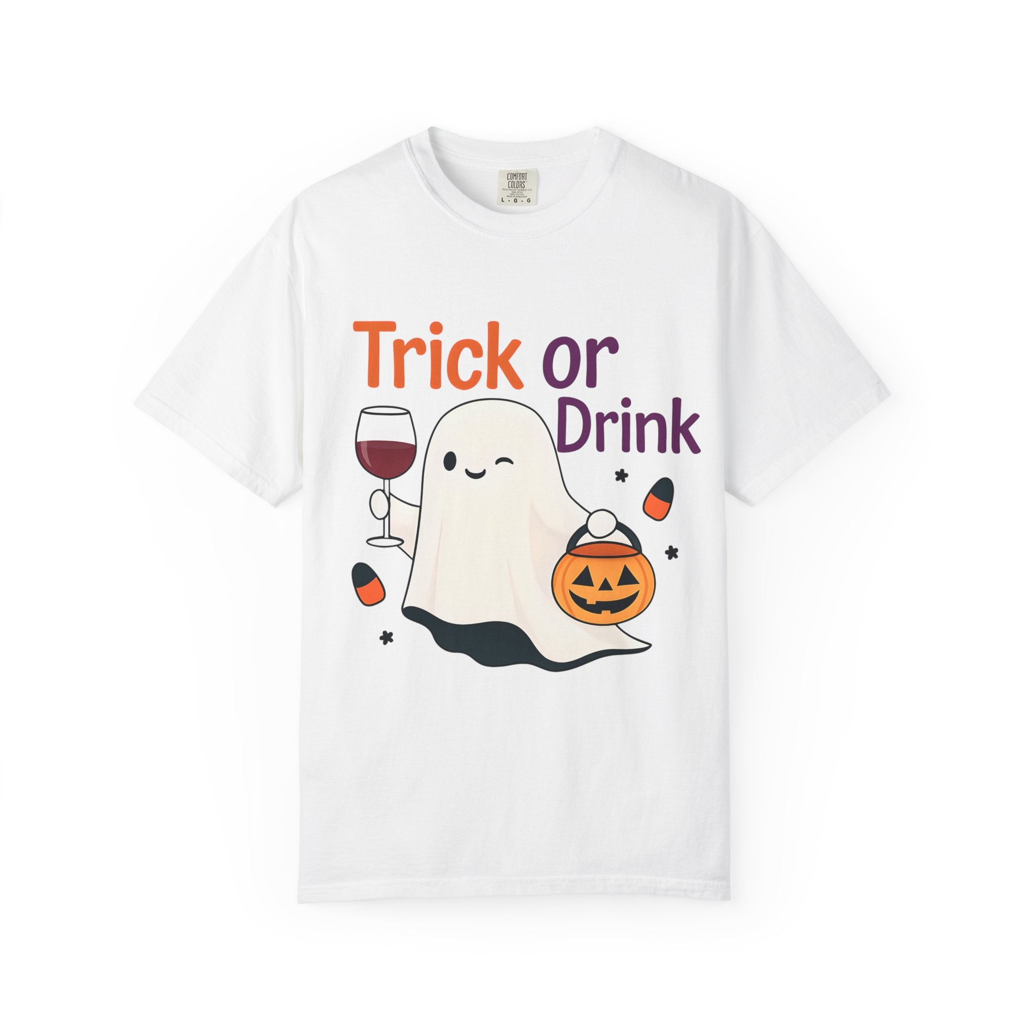 Halloween Ghost 'Trick or Drink' Tee