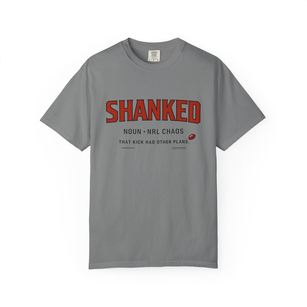 Shanked Graphic T-Shirt — 'Shanked' Sports Humour Tee with Definition Print