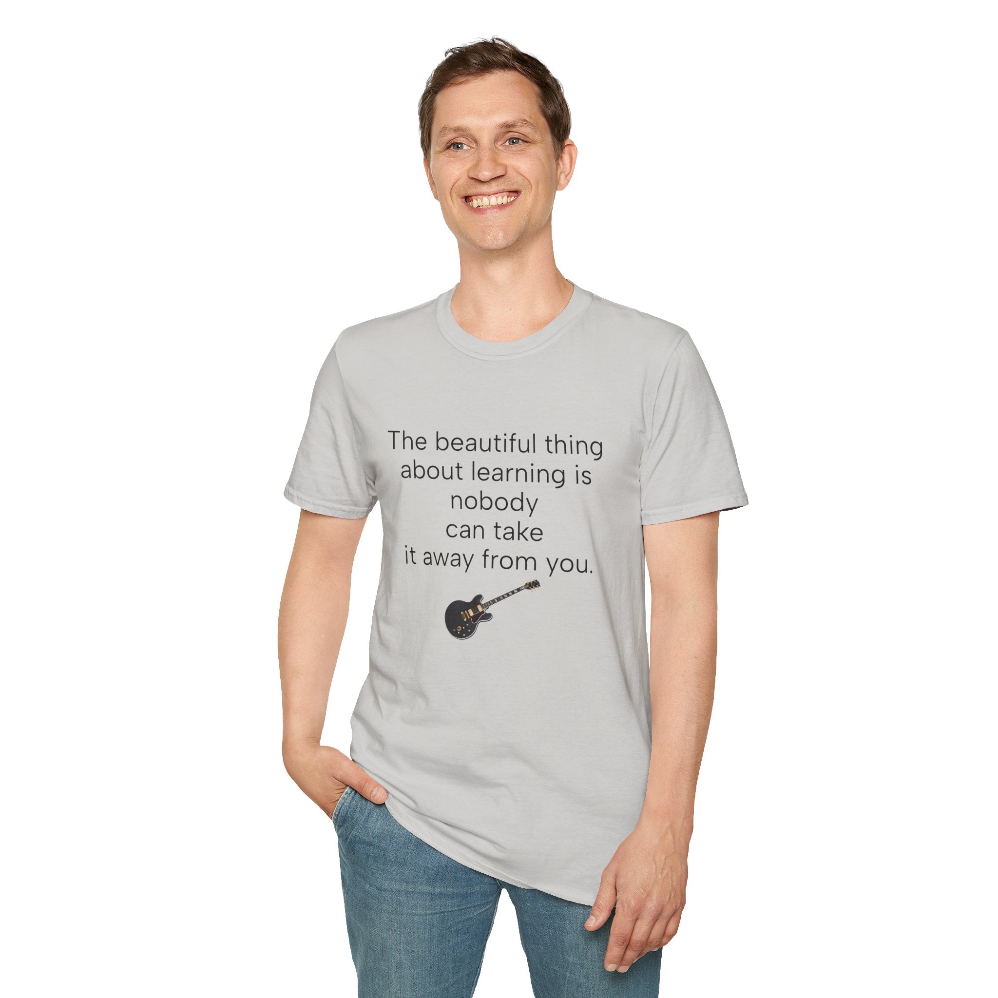 Inspirational Guitar Quote T-Shirt, Unisex Softstyle Shirt, Music Lover Gift