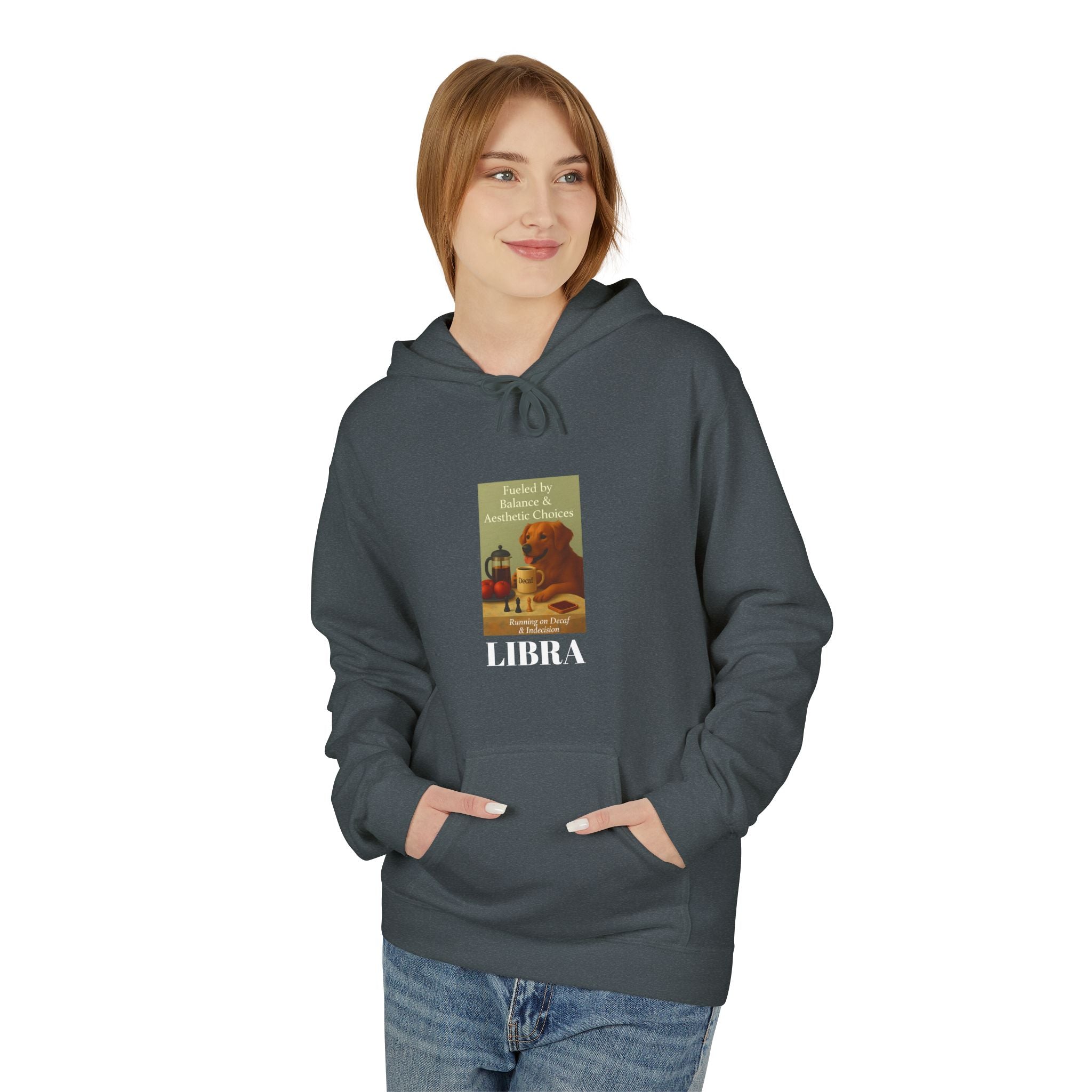 Libra Dog Balance & Aesthetic Choices, Unisex Hoodie Sweatshirt, Zodiac Gift