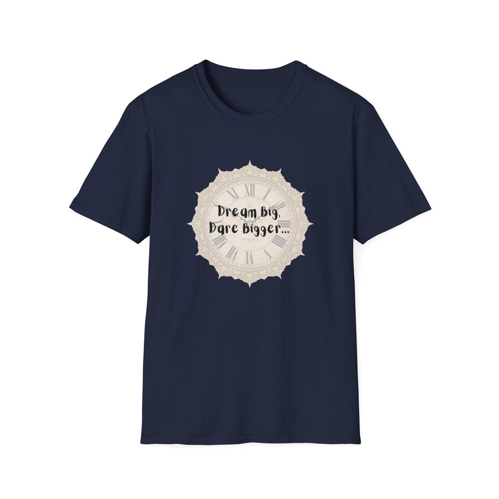 T-Shirt Inspirational Tee for Motivation, Dream Big, Gift for Dreamers, Casual Wear