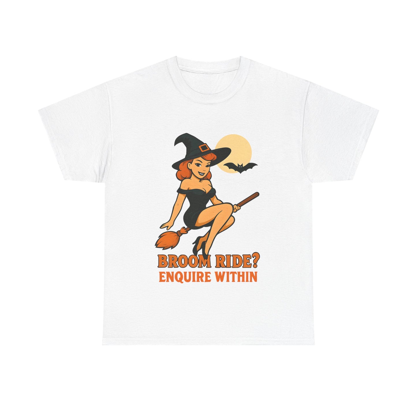 Halloween Witch Tee, Unisex Cotton T-Shirt, Spooky Apparel, Cute Halloween Shirt, Witchy Gifts, Fun Costume Top