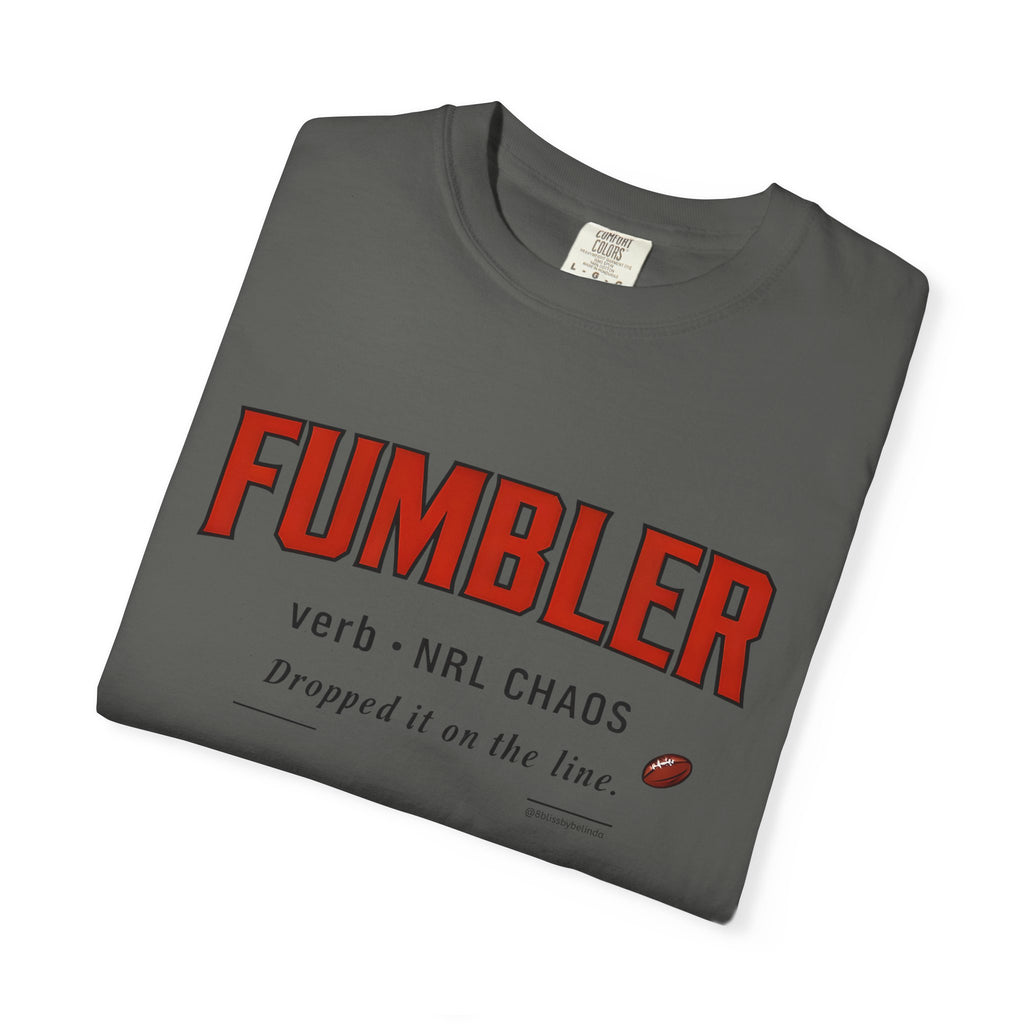 Fumbler Graphic T-Shirt — 'Fumbler' Sports Humour Tee with Definition Print