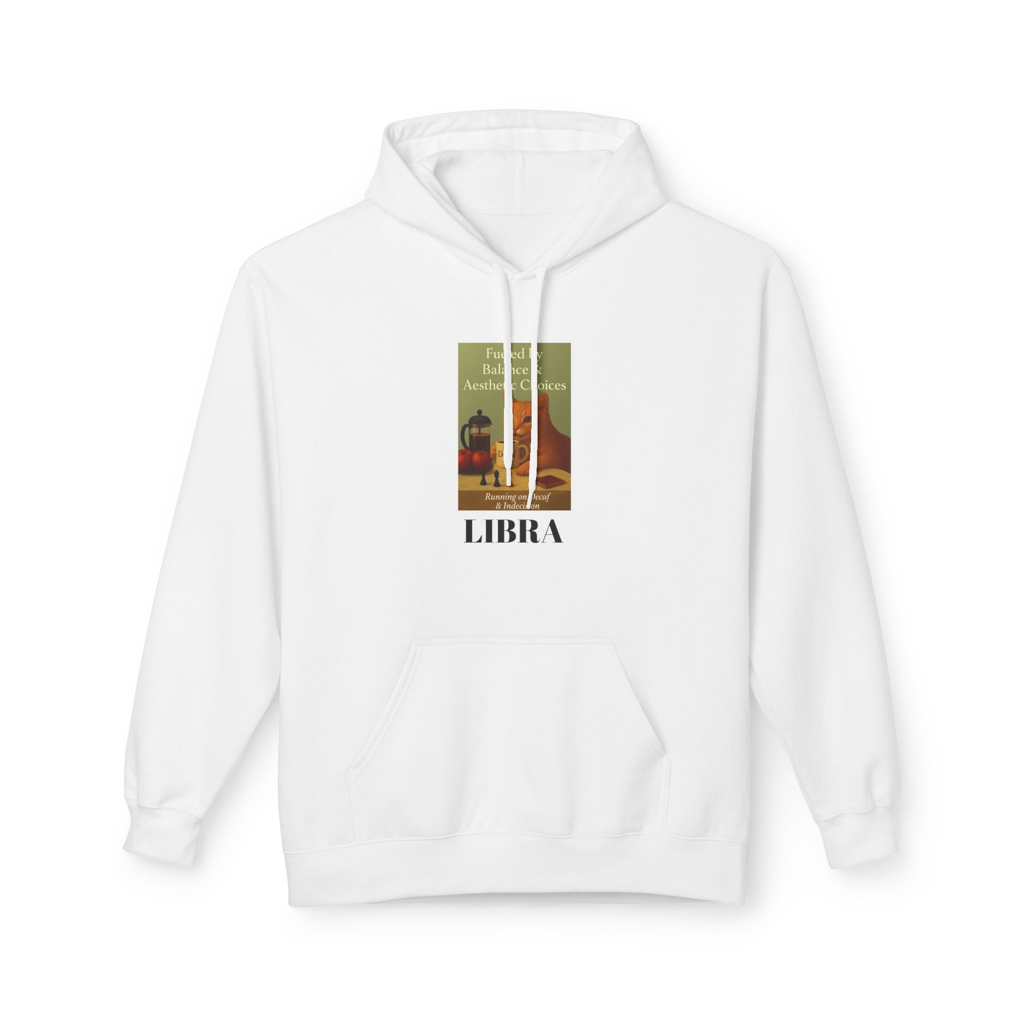 Libra Cat Unisex Hoodie, Zodiac Sign Sweatshirt, Astrology Gift