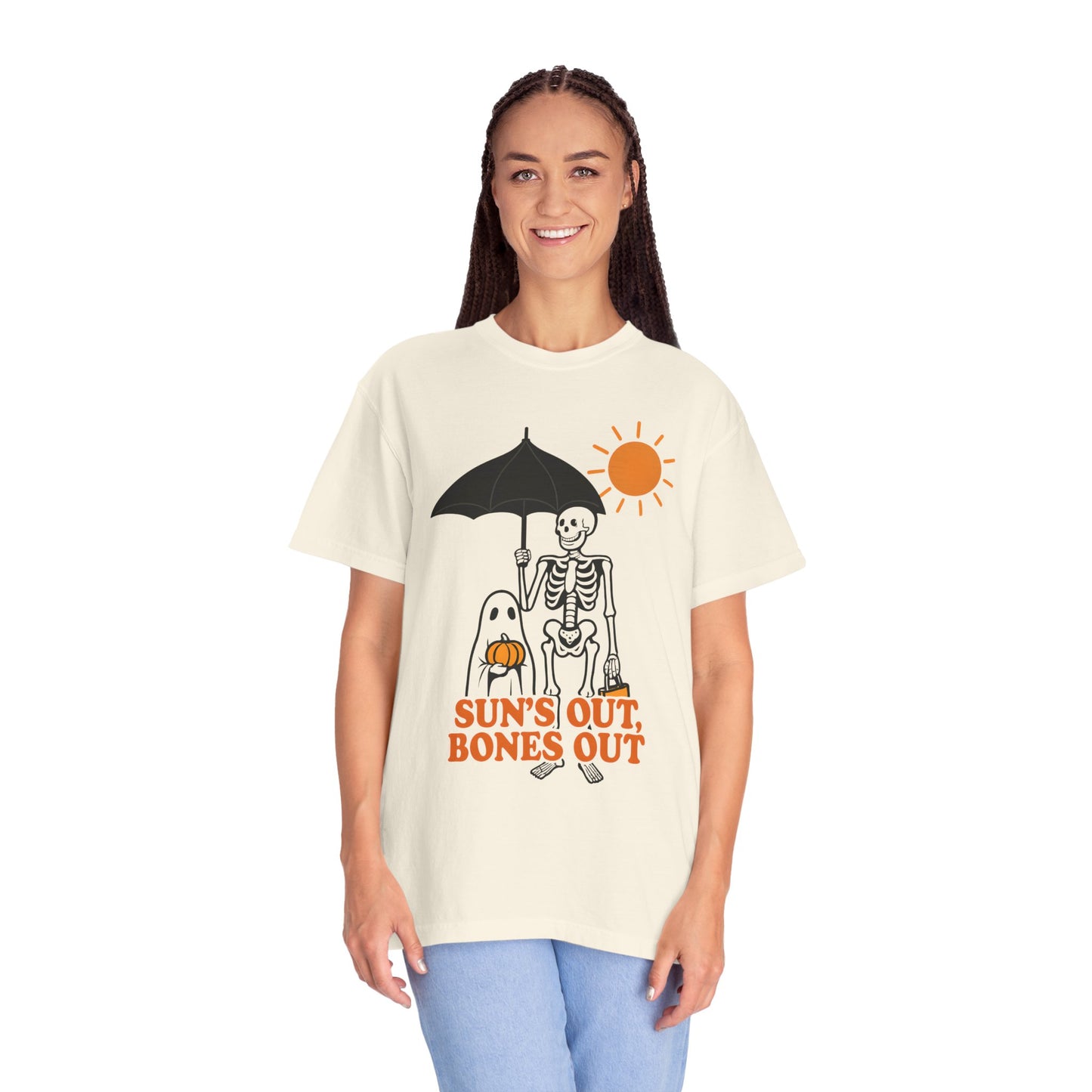 Fun Skeleton Graphic Tee for Halloween, Sun's Out Bones Out Shirt, Unisex T-Shirt, Perfect for Fall Celebrations, Spooky Season [...]