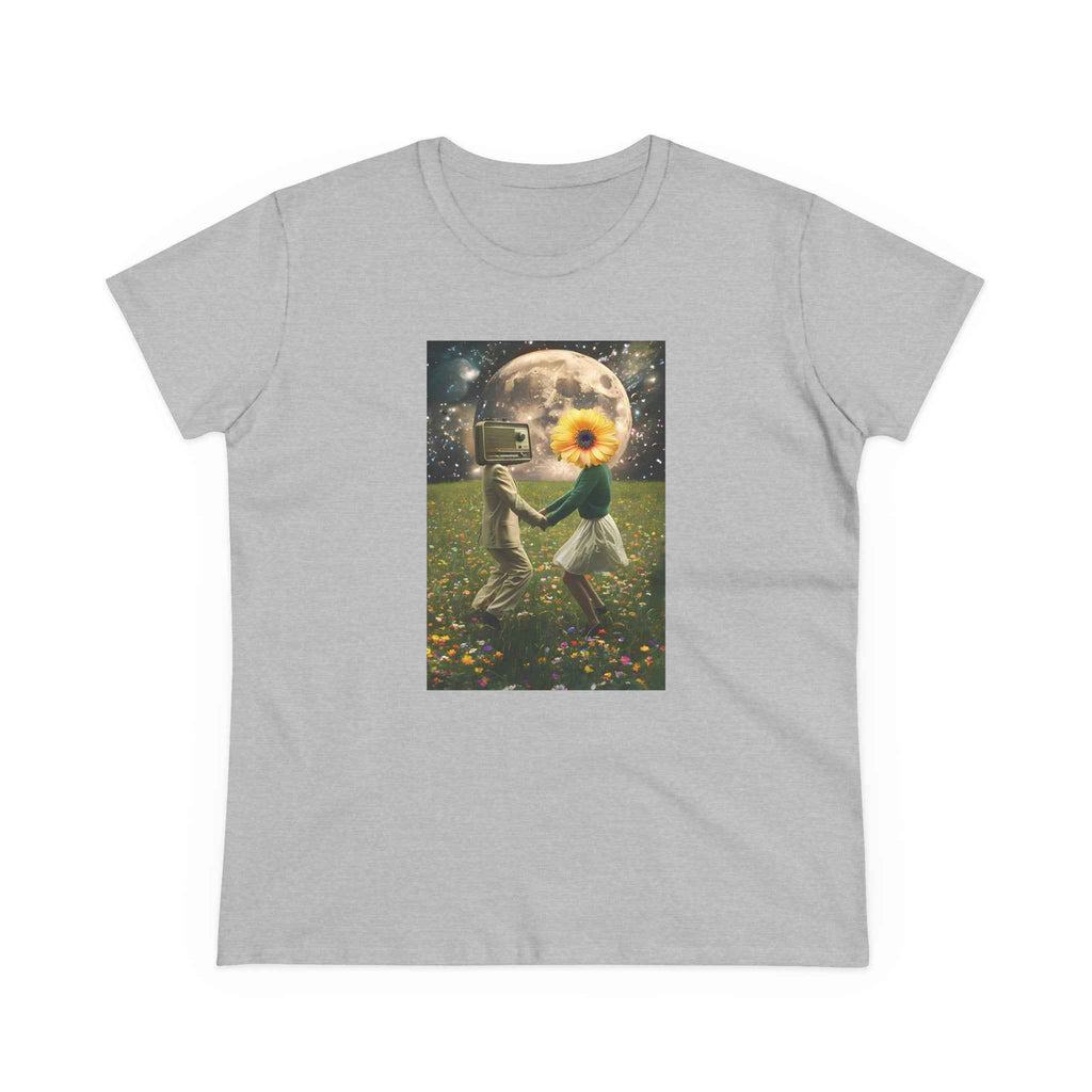 Whimsical Magic Grows Women's Tee, Unique Cotton T-Shirt, Wild Nature Graphic Shirt, Witchy Gift, Surreal Image