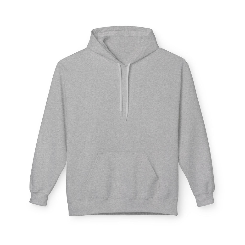 Sport gray pullover hoodie with drawstring hood and front pouch pocket