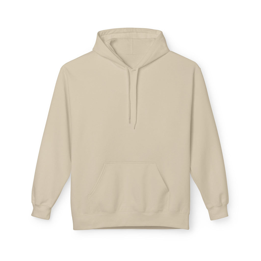 Sand pullover hoodie with drawstring hood and front pouch pocket