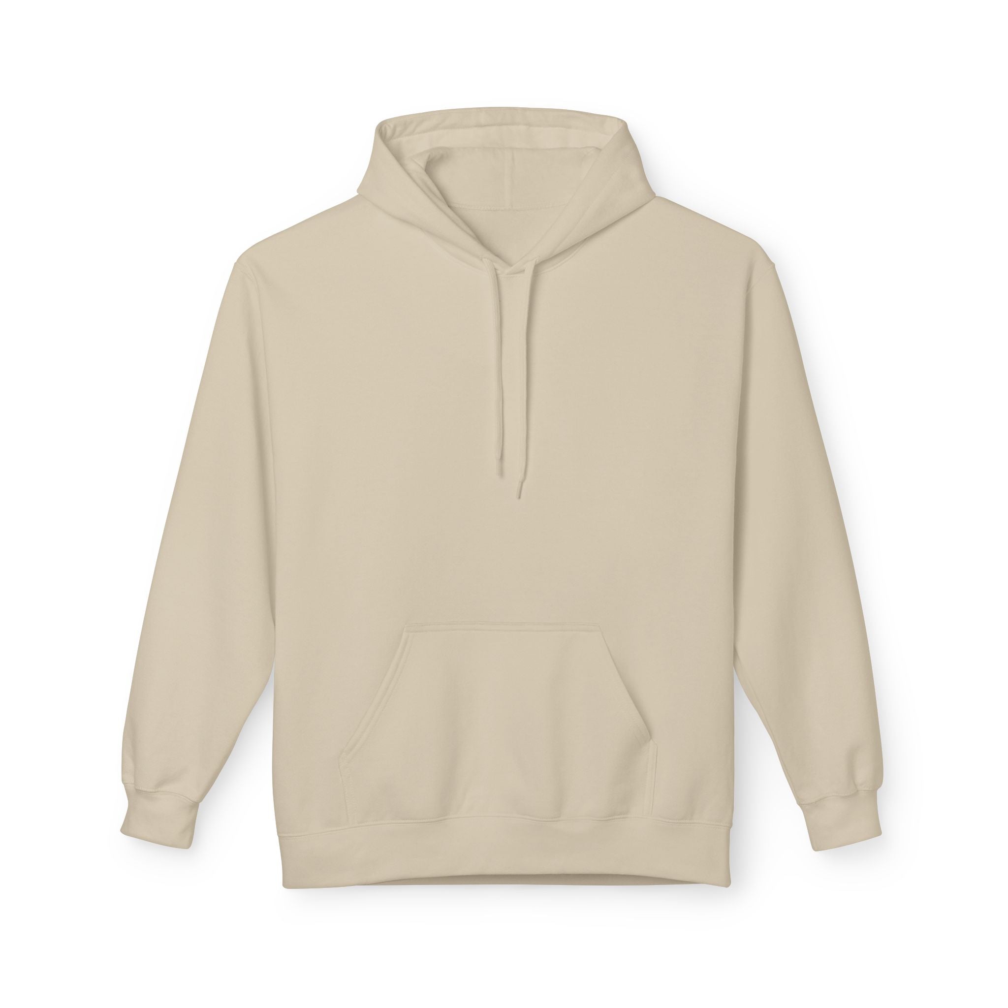 Sand pullover hoodie with drawstring hood and front pouch pocket