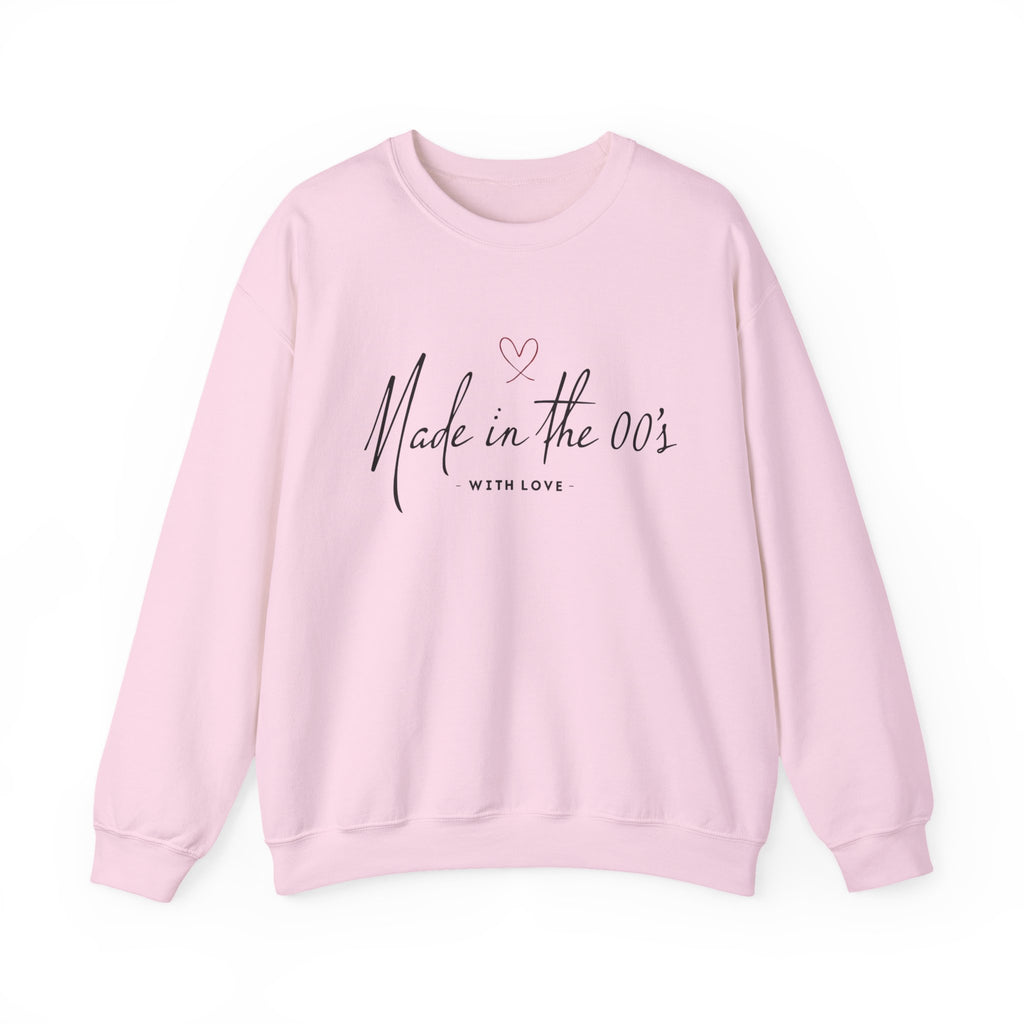 Made in the 00's Crewneck Sweatshirt — Retro 2000s Born With Love Pullover