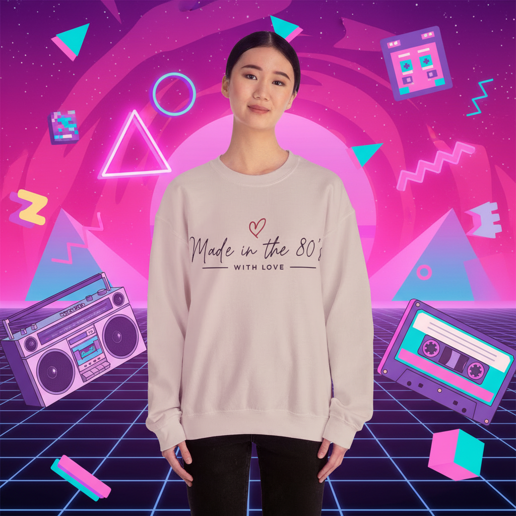 Made in the 80's Unisex Heavy Blend™ Crewneck Sweatshirt - Made in the 80's with love..